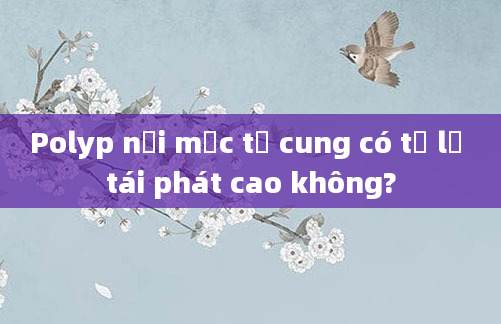 Polyp nội mạc tử cung có tỷ lệ tái phát cao không?