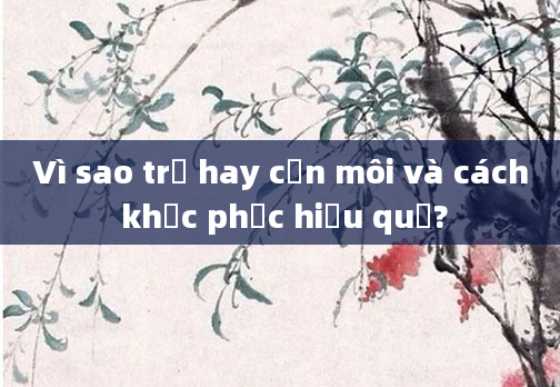 Vì sao trẻ hay cắn môi và cách khắc phục hiệu quả?