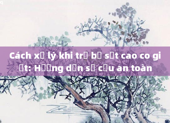Cách xử lý khi trẻ bị sốt cao co giật: Hướng dẫn sơ cứu an toàn