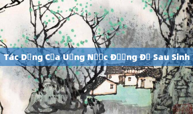 Tác Dụng Của Uống Nước Đường Đỏ Sau Sinh