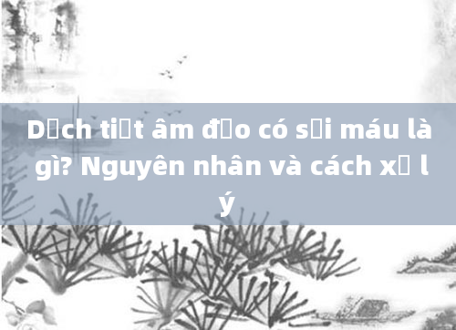 Dịch tiết âm đạo có sợi máu là gì? Nguyên nhân và cách xử lý